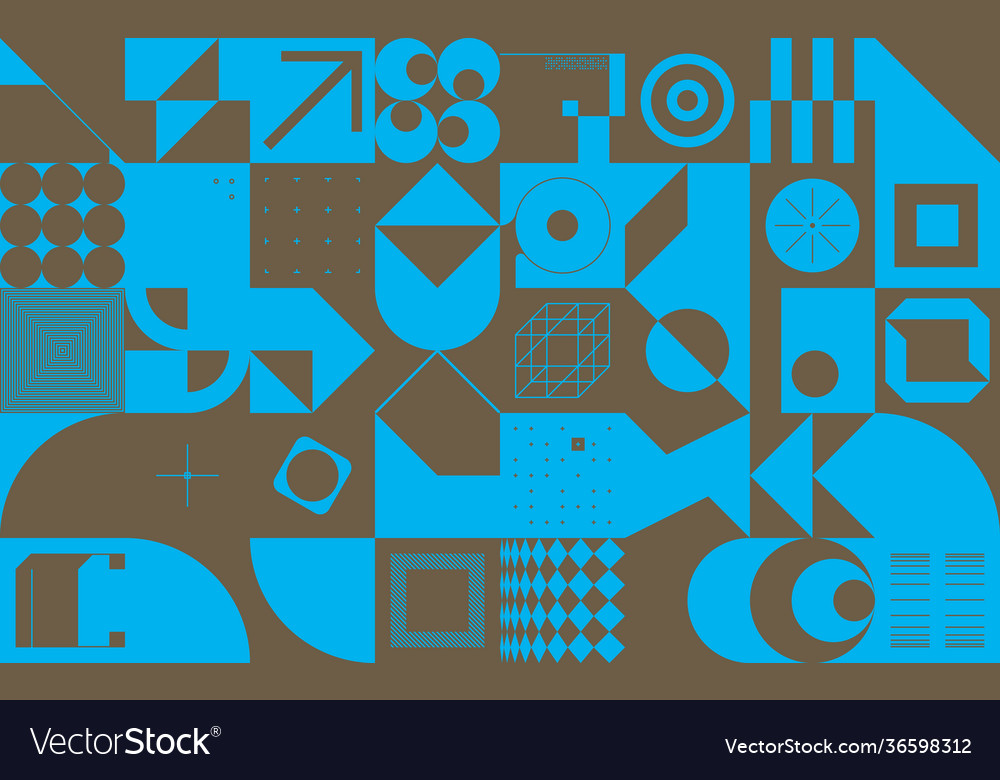 Duotone abstract pattern design vector image Duotone abstract pattern design