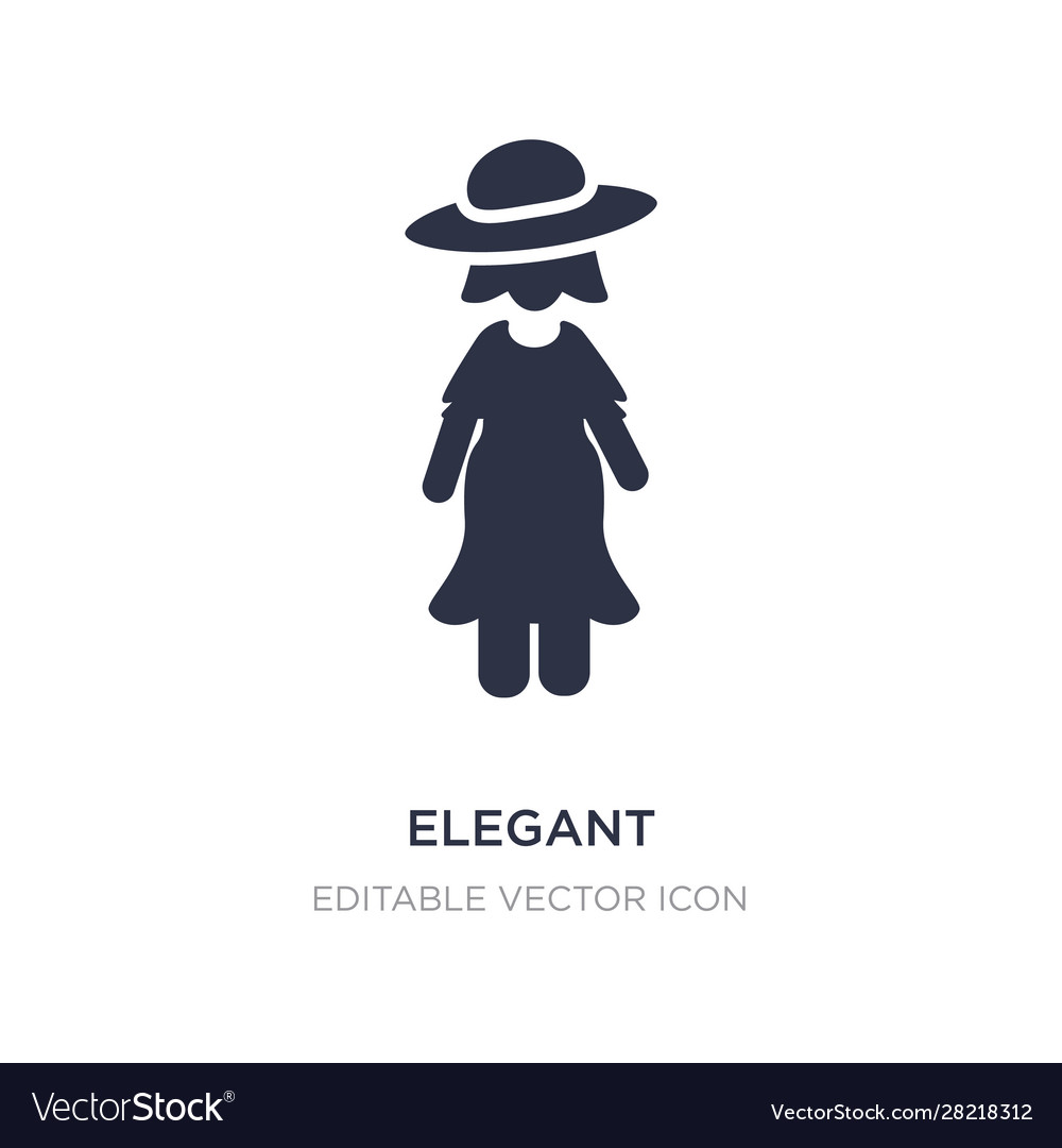 Elegant icon on white background simple element