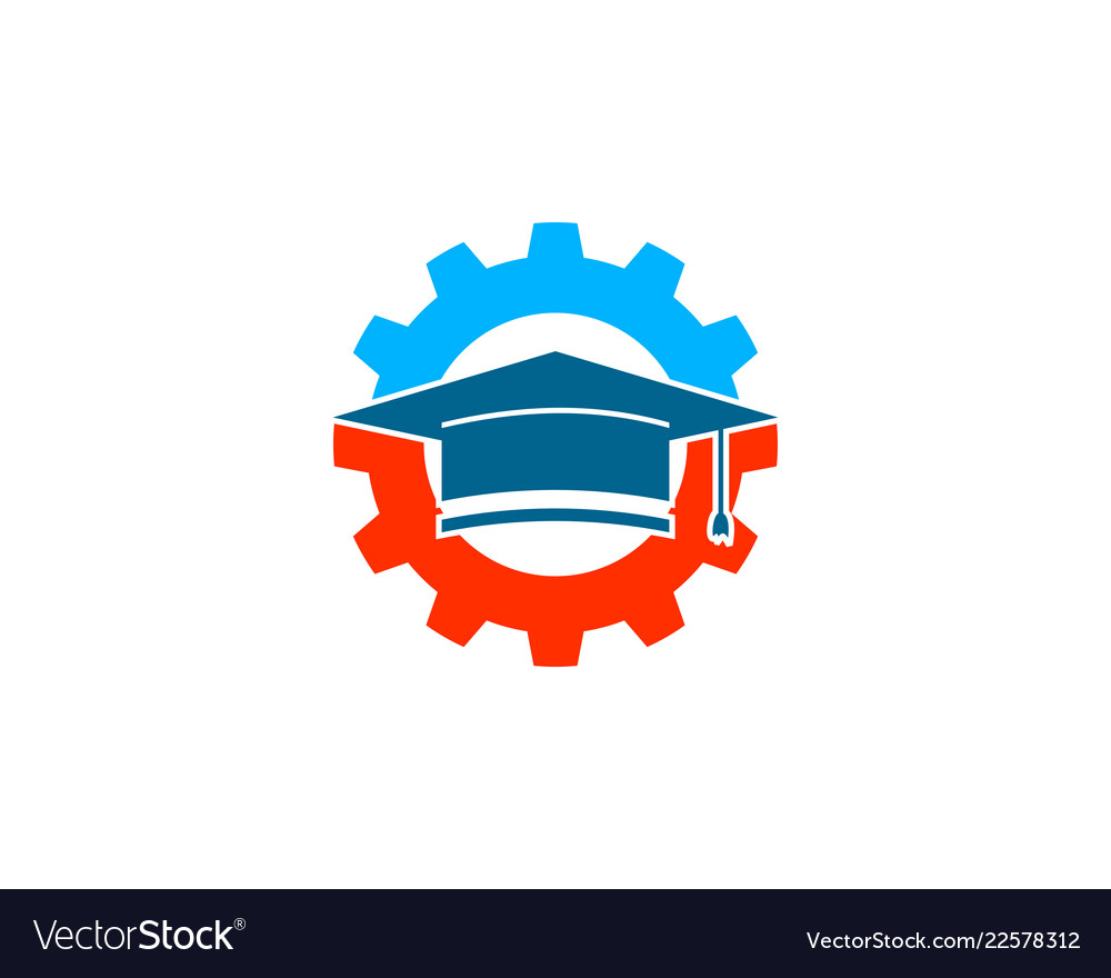 Engineer education logo design element Royalty Free Vector