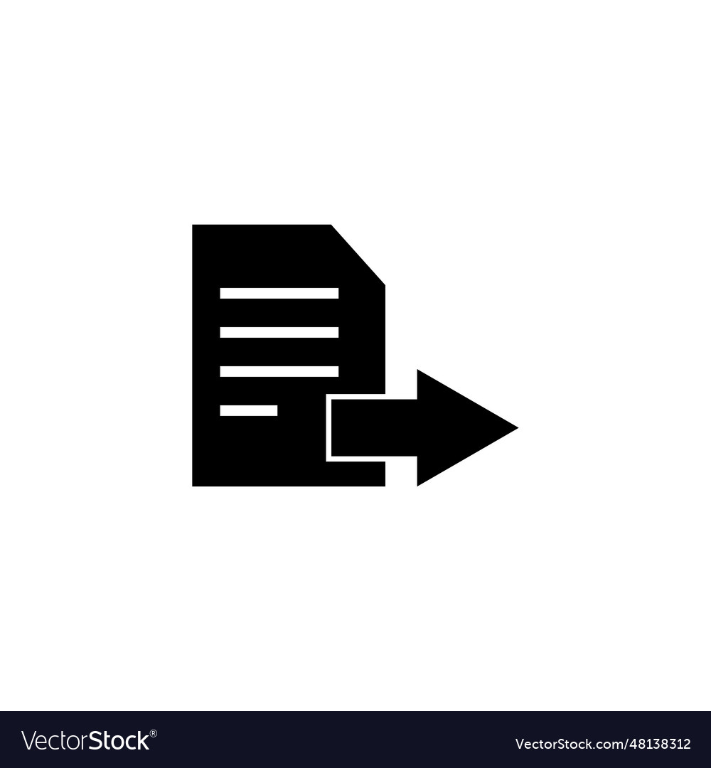 File export icon vector image File export icon