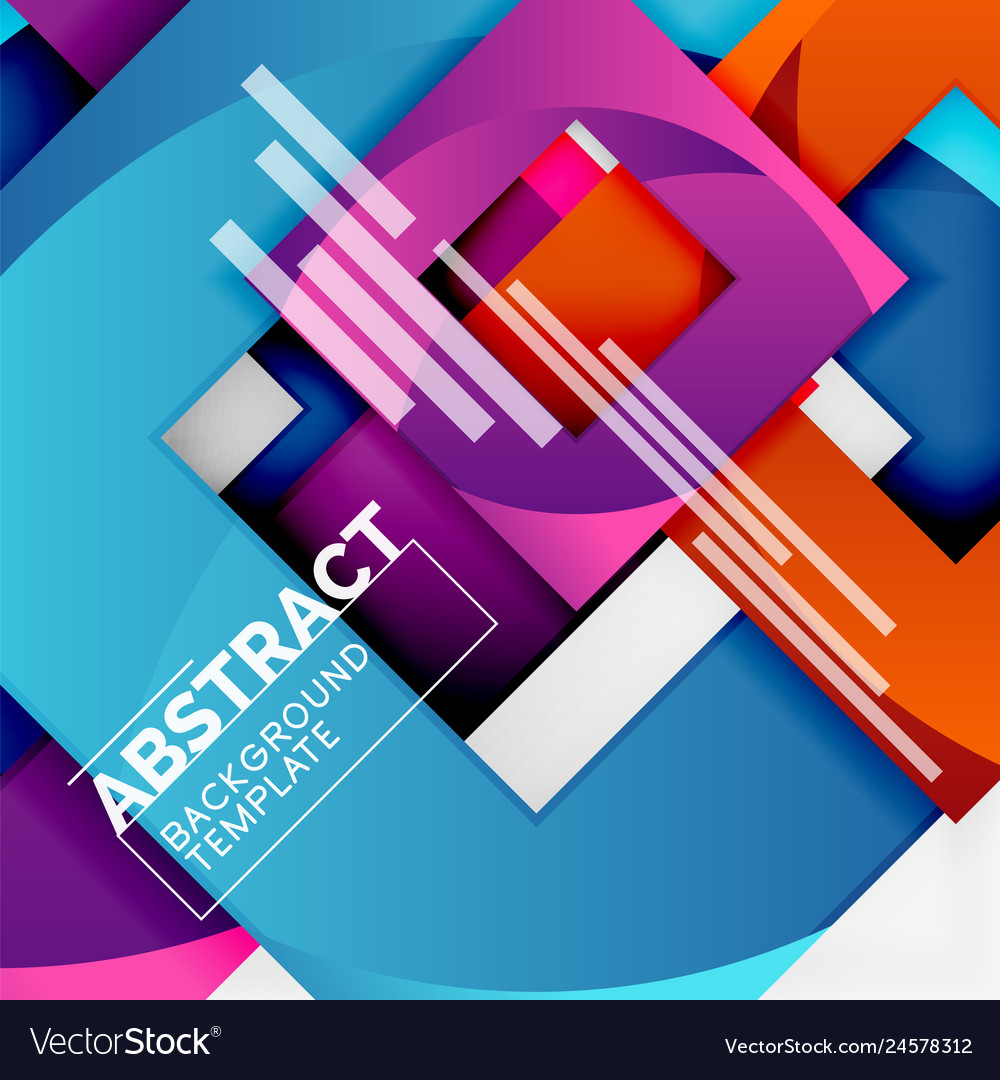Geometric Color Block Composition