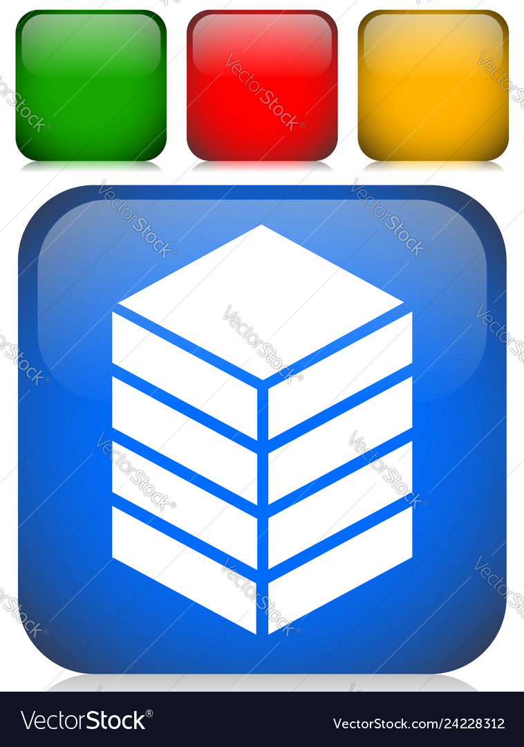 Icon with tower rack storage container datacenter