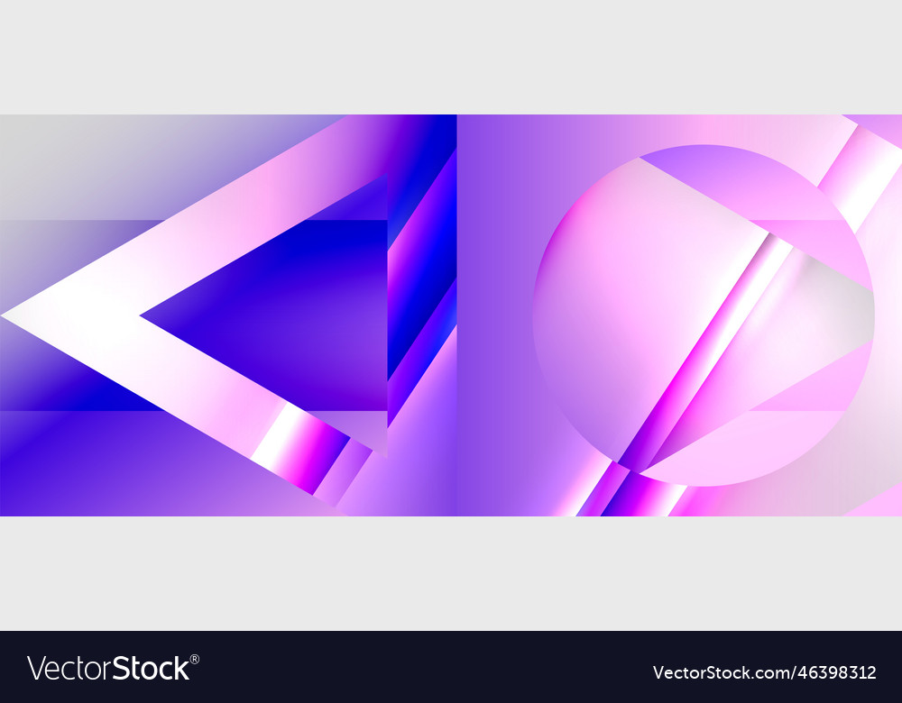 Triangle abstract background with shiny and glossy Vector Image Triangle abstract background with shiny and glossy