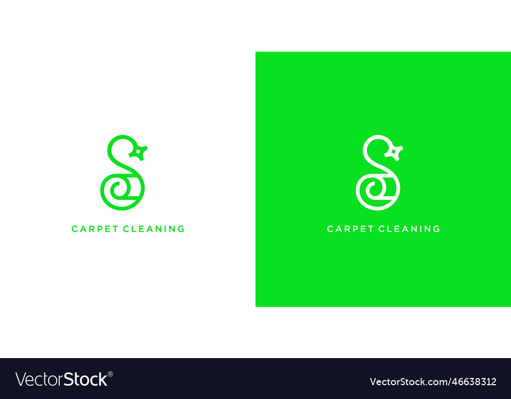 Unique and modern carpet cleaning s logo design