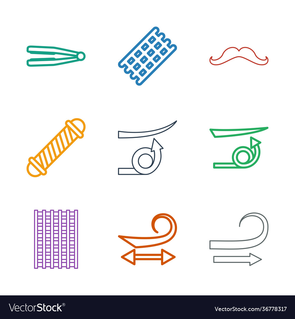 9 curl icons
