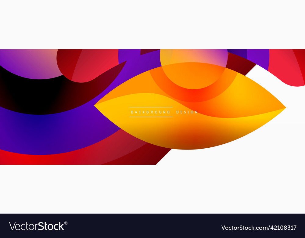 Abstract background with color geometric shapes vector image Abstract background with color geometric shapes
