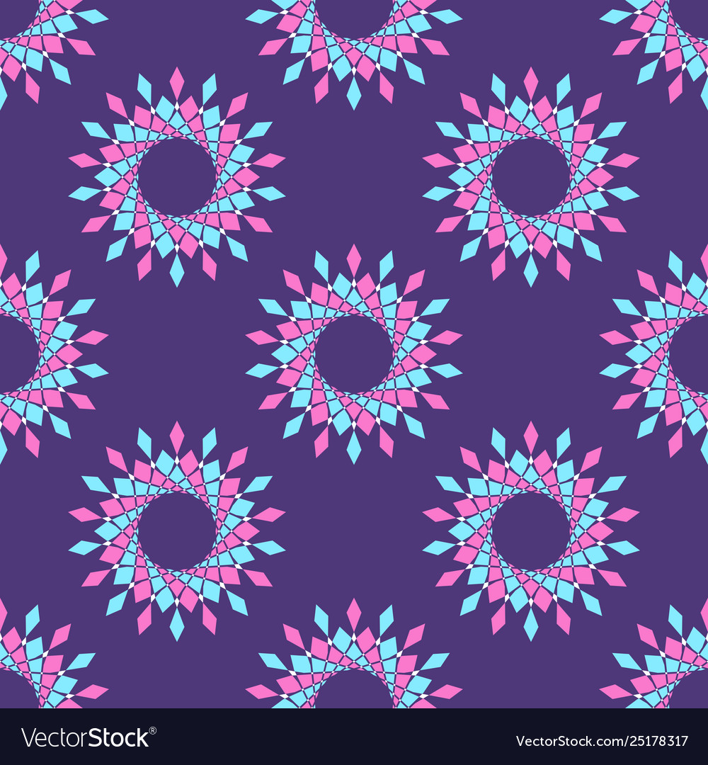 Abstract seamless pattern symmetric geometric