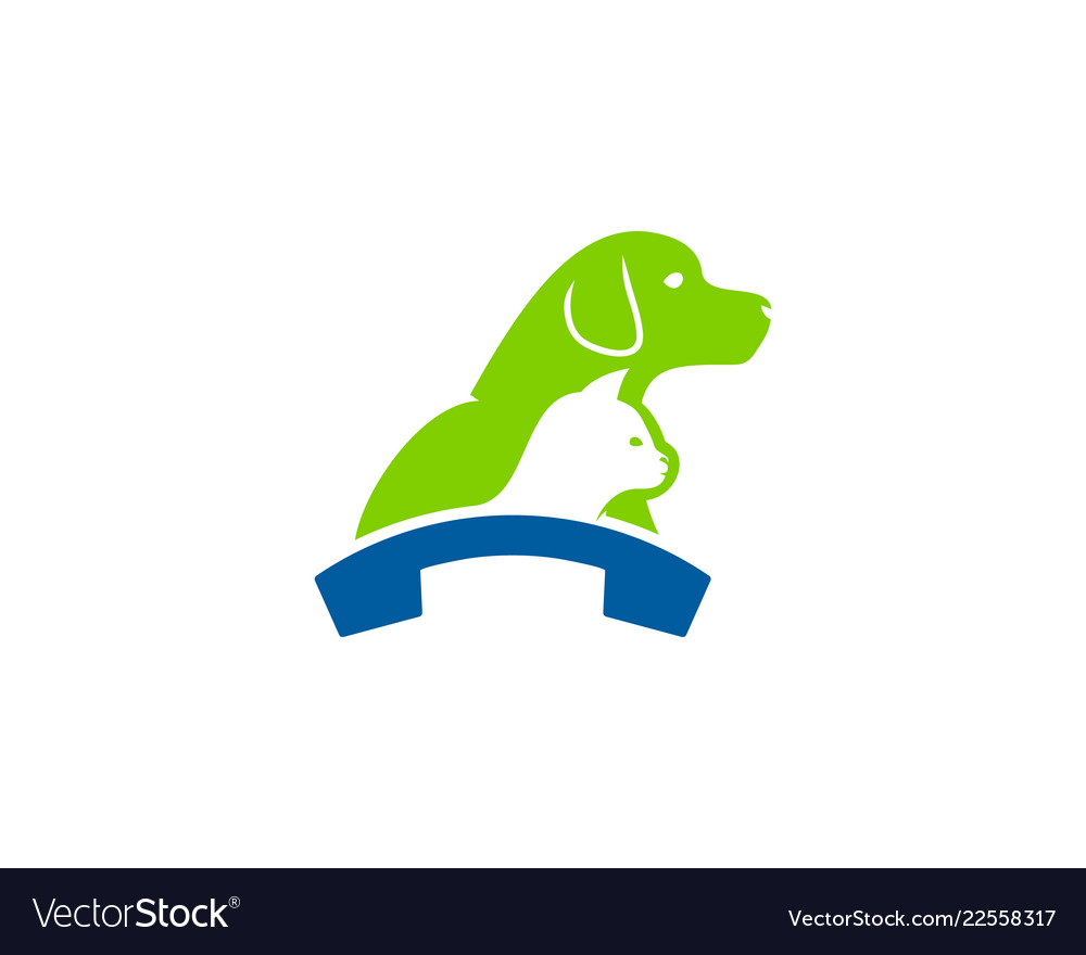 Animal call logo icon design Royalty Free Vector Image