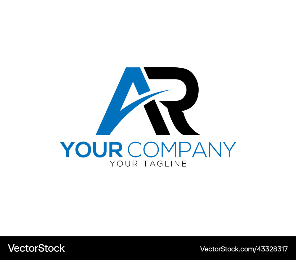 Creative ar logo Royalty Free Vector Image - VectorStock