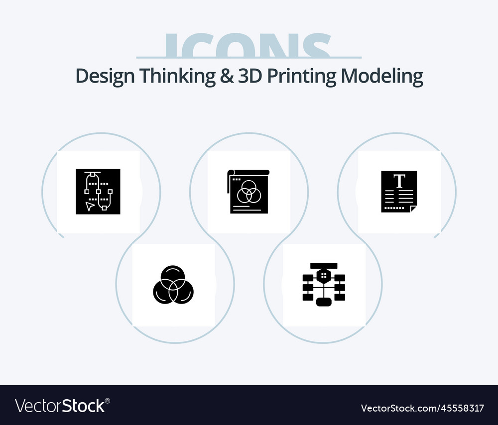Design thinking and d printing modeling glyph