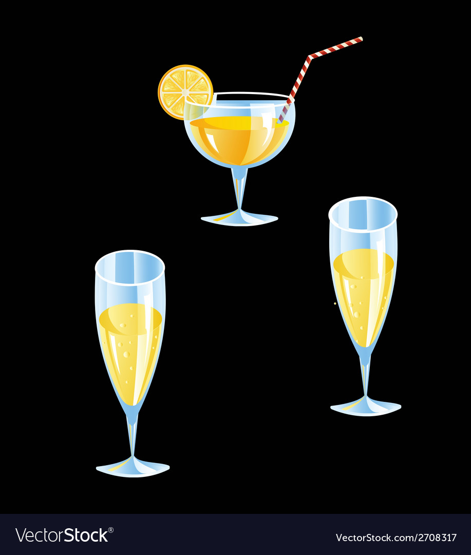 Glass of orange juice Royalty Free Vector Image