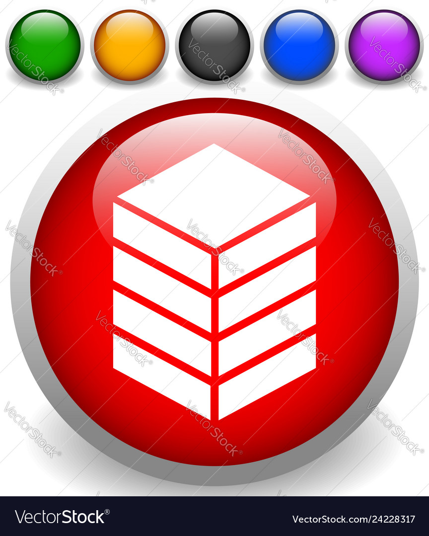 Icon with tower rack storage container datacenter Vector Image Icon with tower rack storage container datacenter