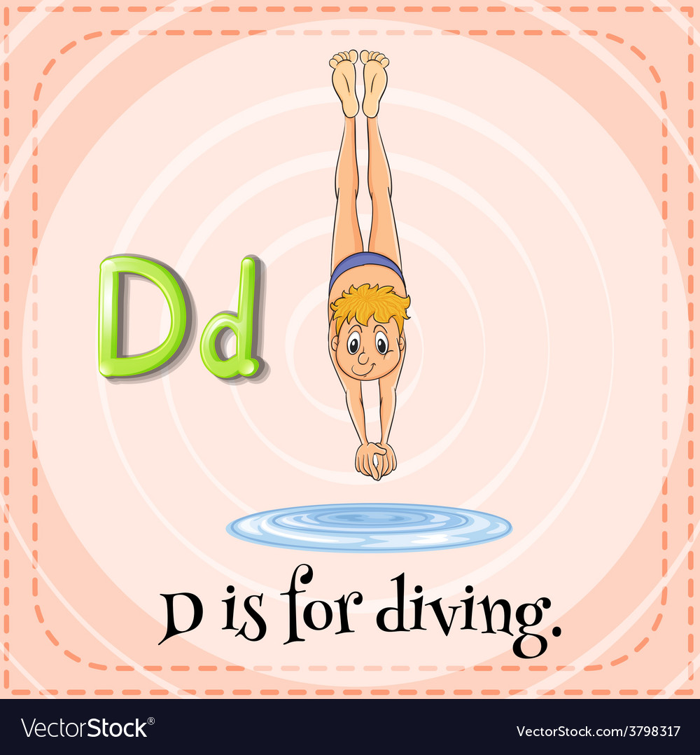 Letter d Royalty Free Vector Image - VectorStock