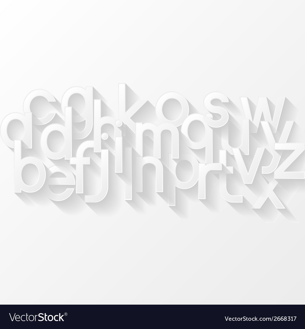Modern Alphabet Background
