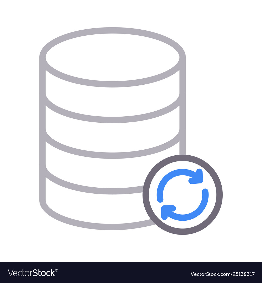 Refresh server vector image Refresh server