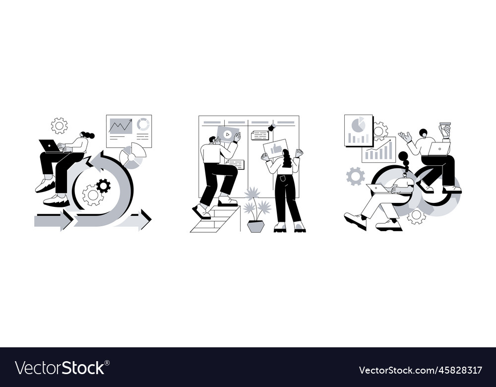 Software development company abstract concept