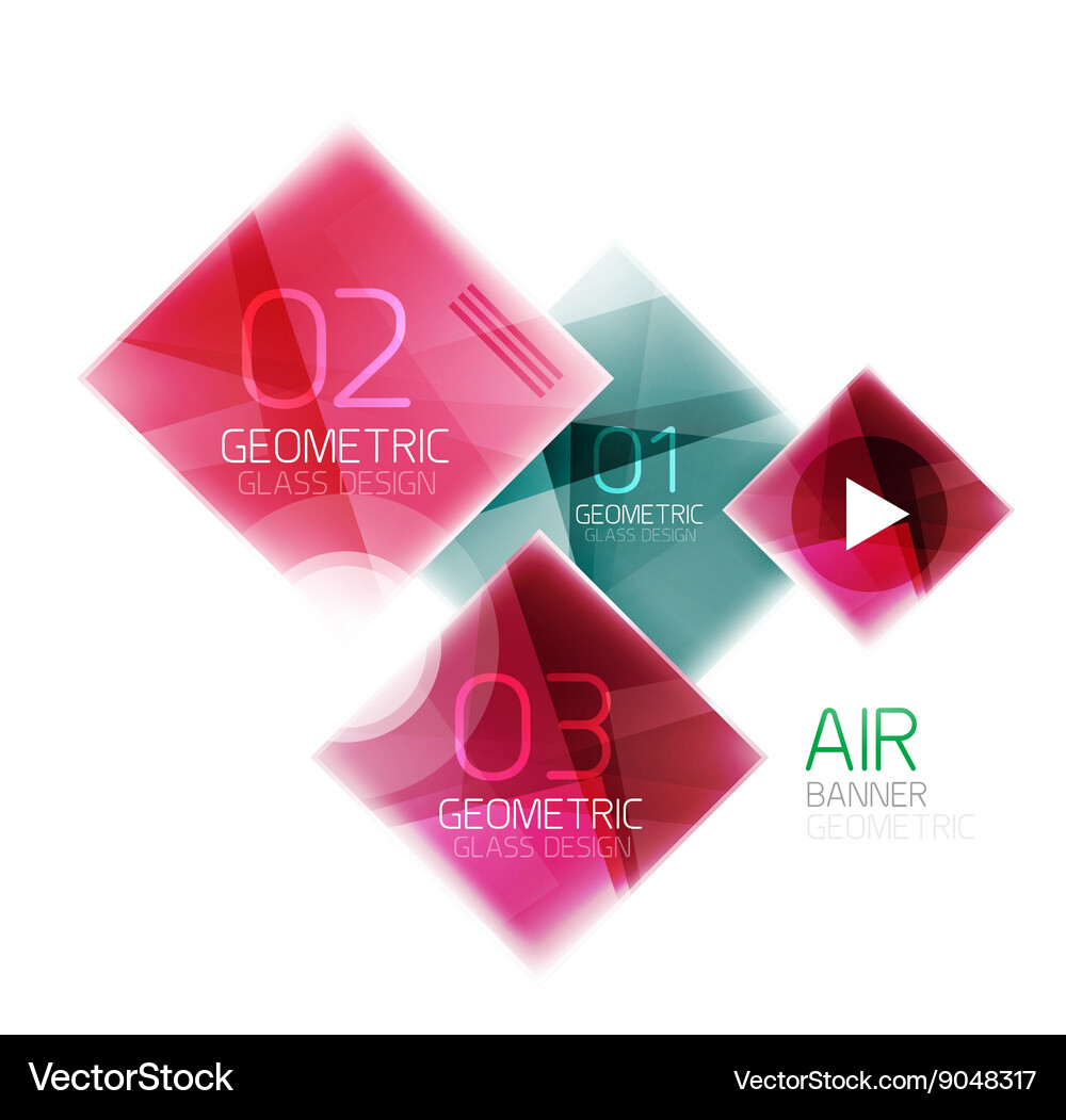 Square web box Royalty Free Vector Image - VectorStock