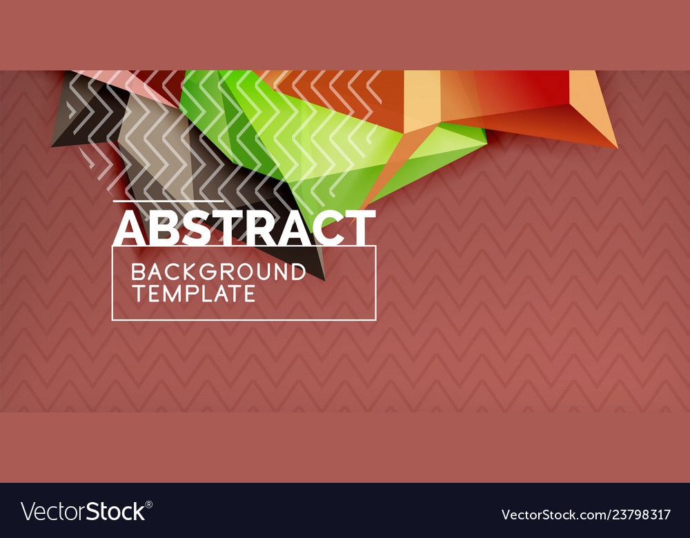 Triangular 3d geometric shapes background