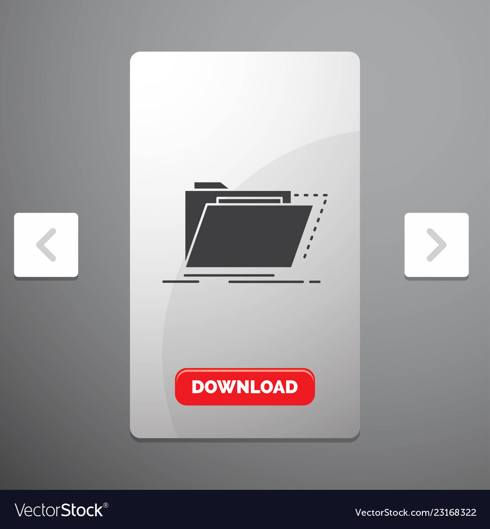 Archive catalog directory files folder glyph icon