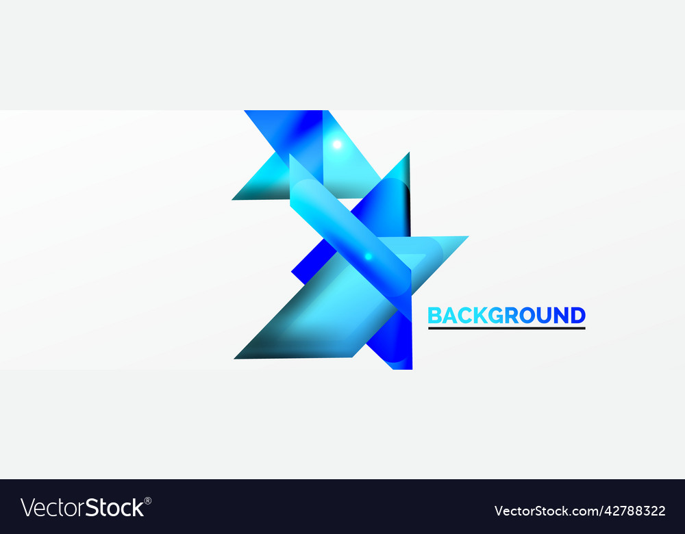 Dynamic 3d geometric abstract background