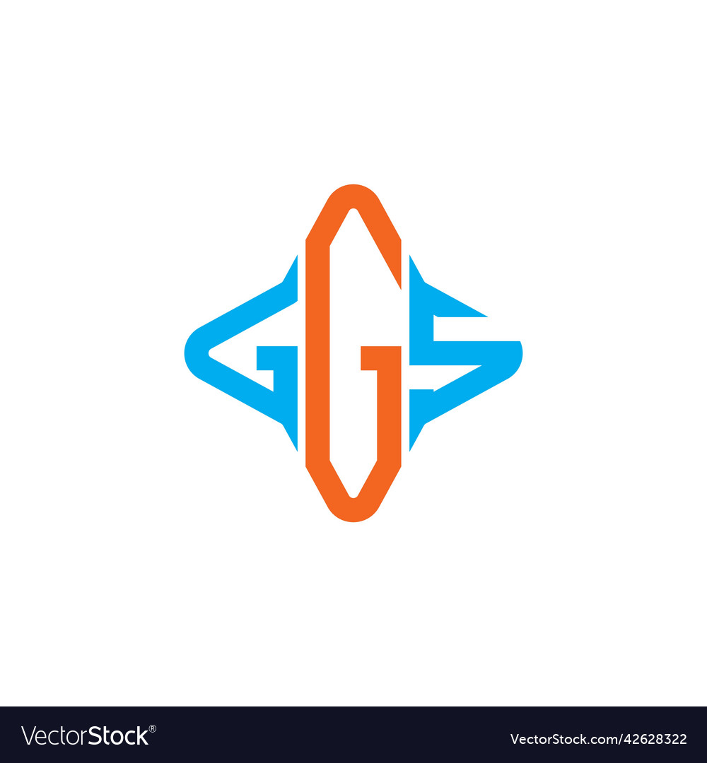 Ggs letter logo creative design with graphic Vector Image