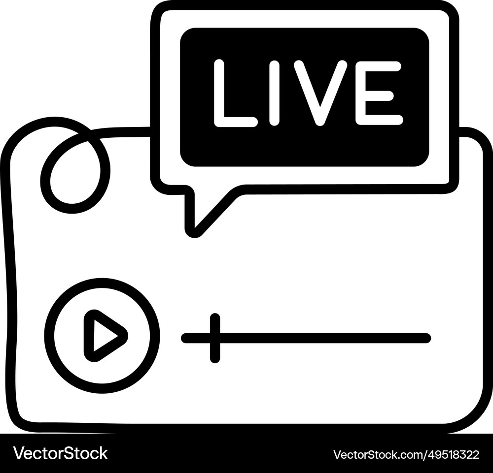 Broadcast Vector Live broadcasting Royalty Free Vector Image - VectorStock