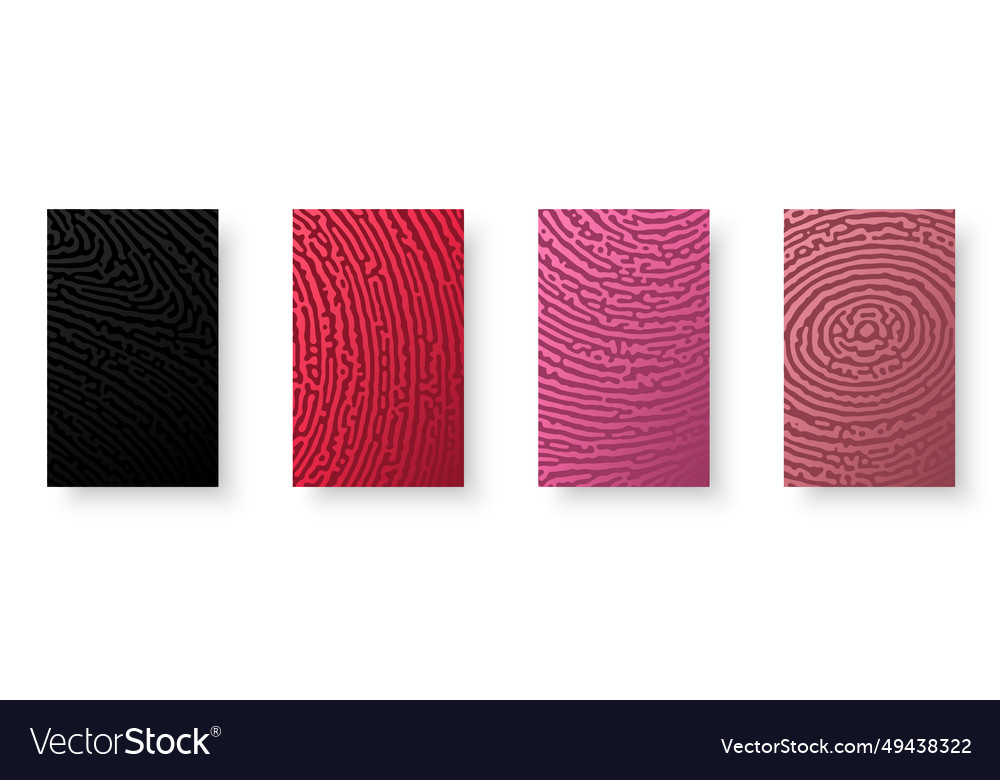 Set of paper cards with textured pattern design Vector Image Set of paper cards with textured pattern design