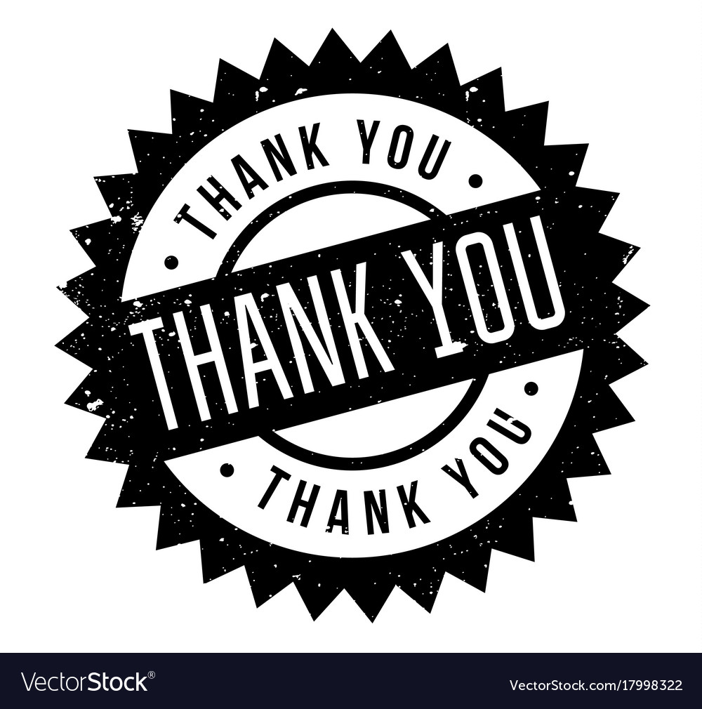 Thank you rubber stamp Royalty Free Vector Image