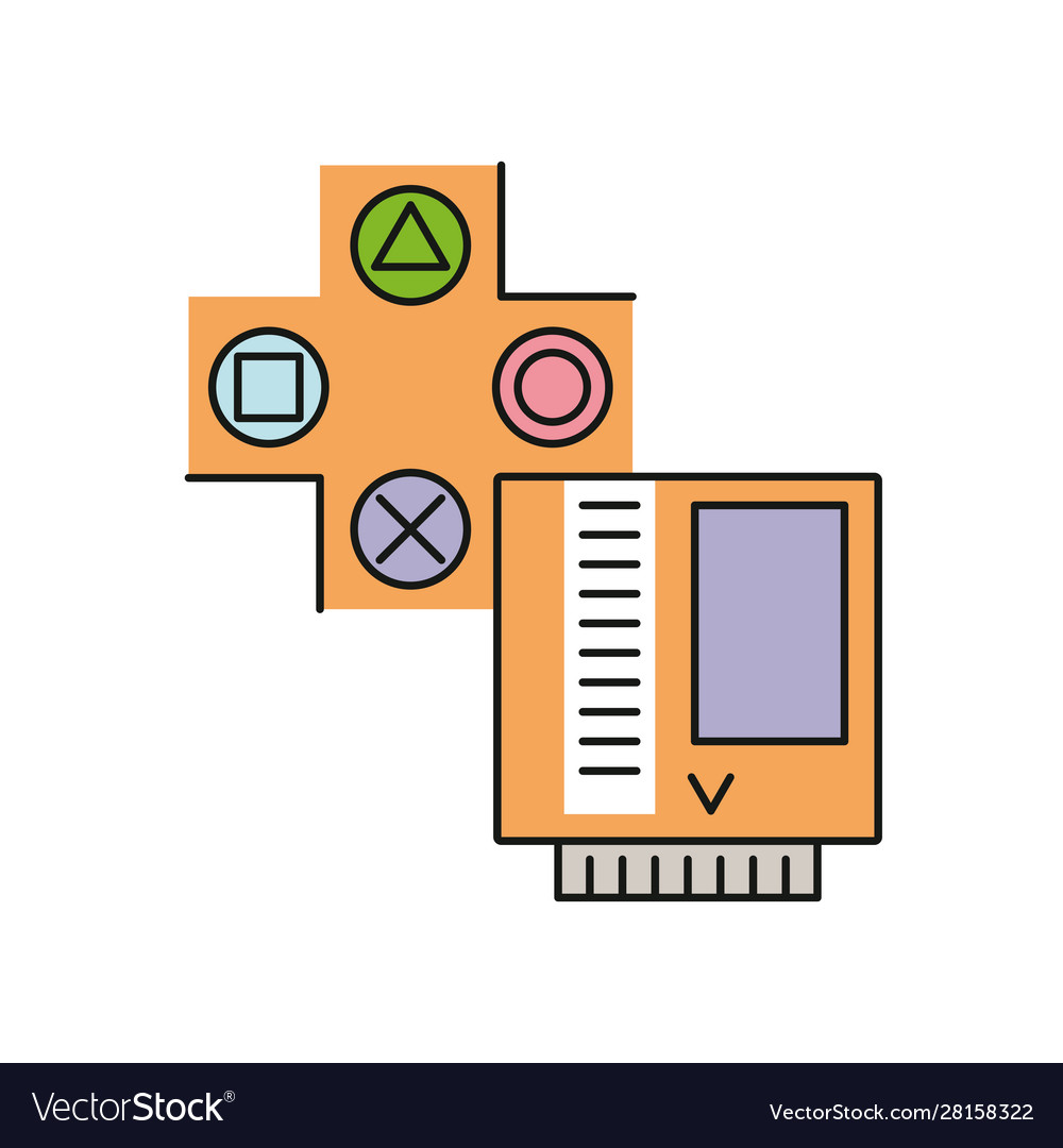 Video game arrows button control Royalty Free Vector Image