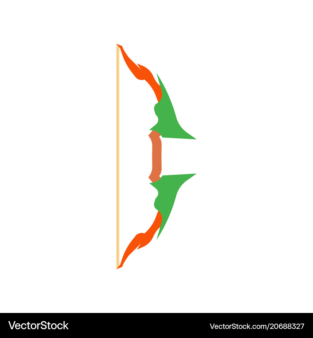 Arrow bow ancient isolated archery arrows Vector Image