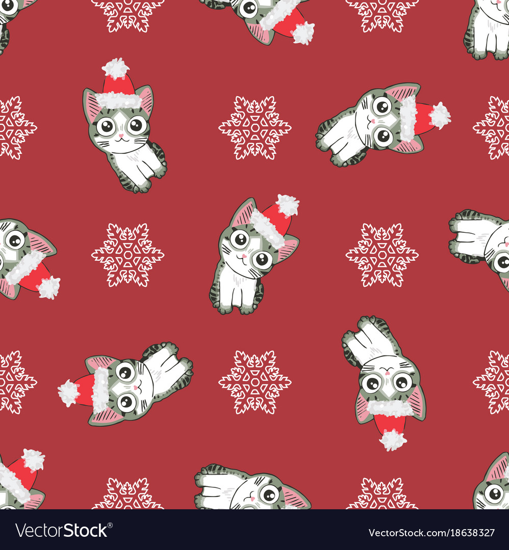 Christmas seamless pattern with the image