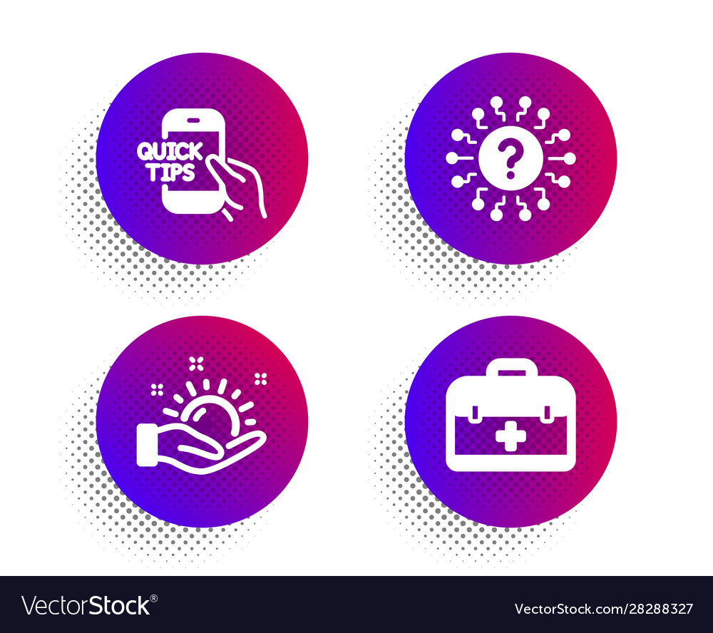 Education sunny weather and question mark icons Vector Image