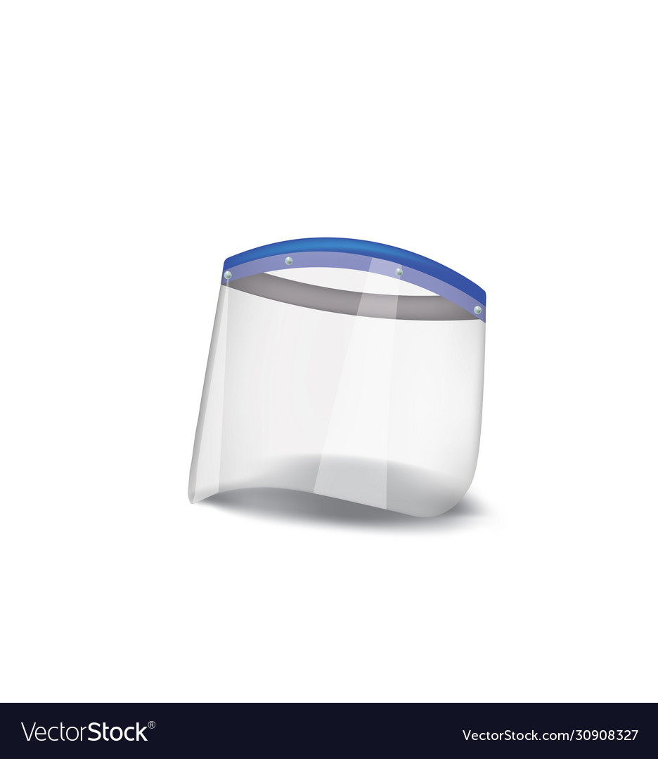 Face cover shield vector image Face cover shield