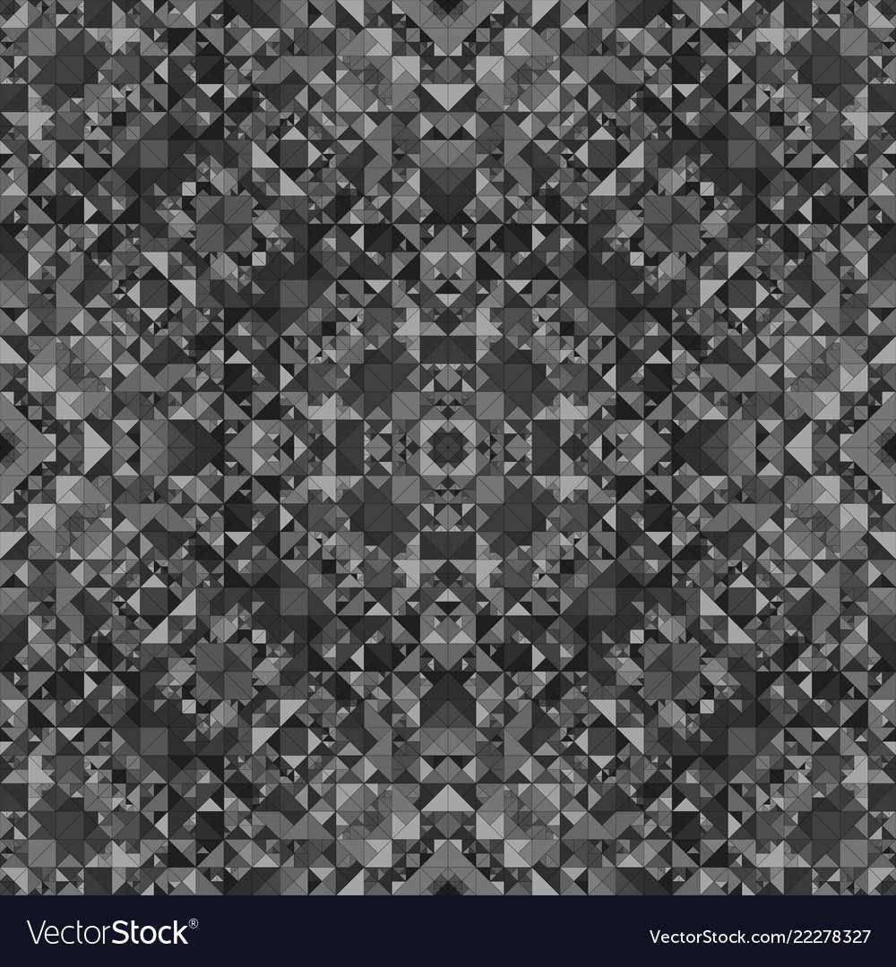 Grey seamless kaleidoscope pattern background vector image Grey seamless kaleidoscope pattern background