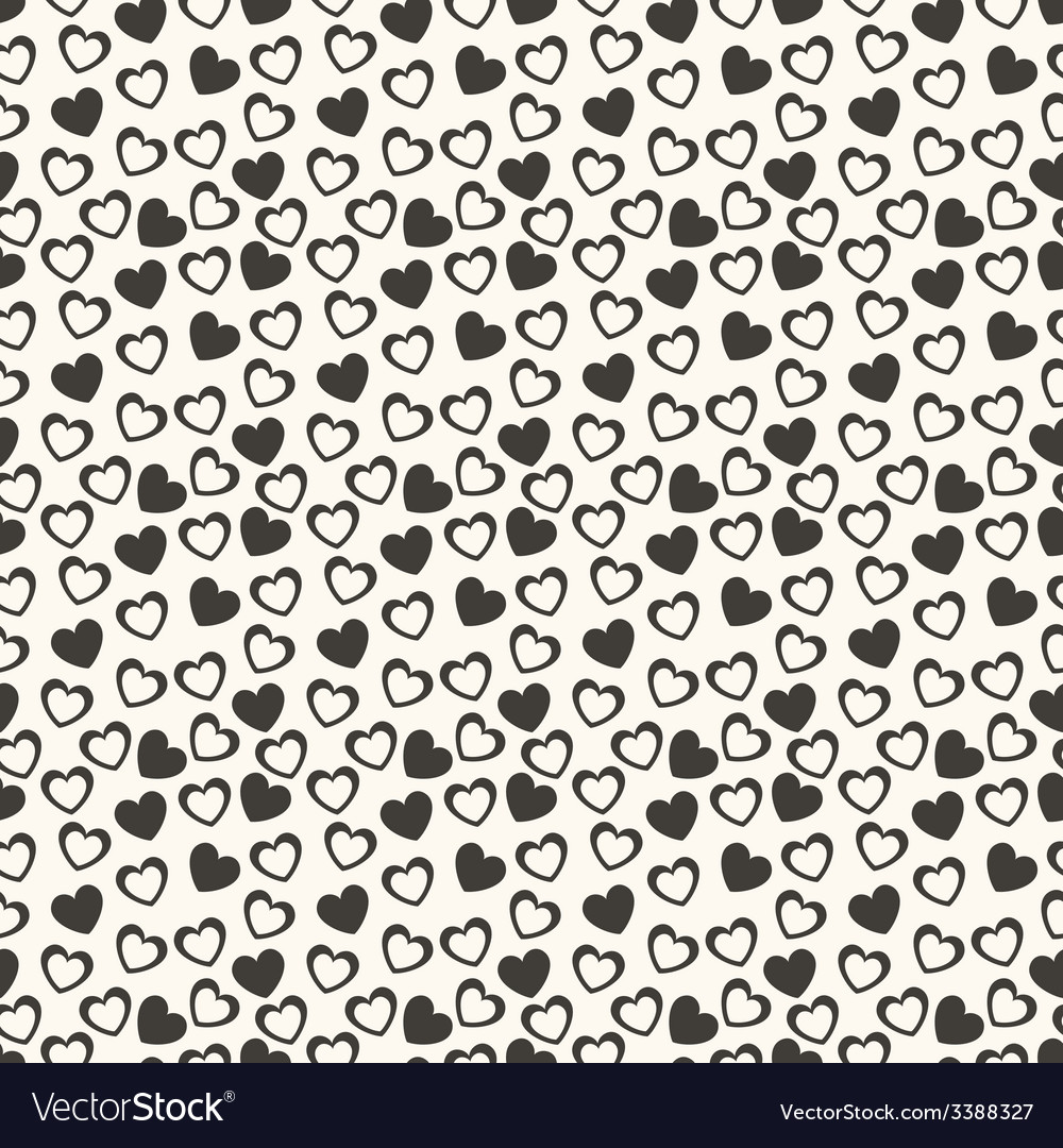 Heart shape seamless pattern Royalty Free Vector Image