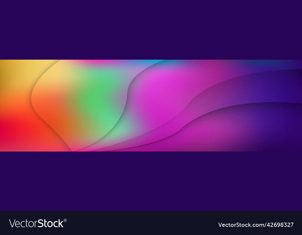 Panoramic abstract web background colorful