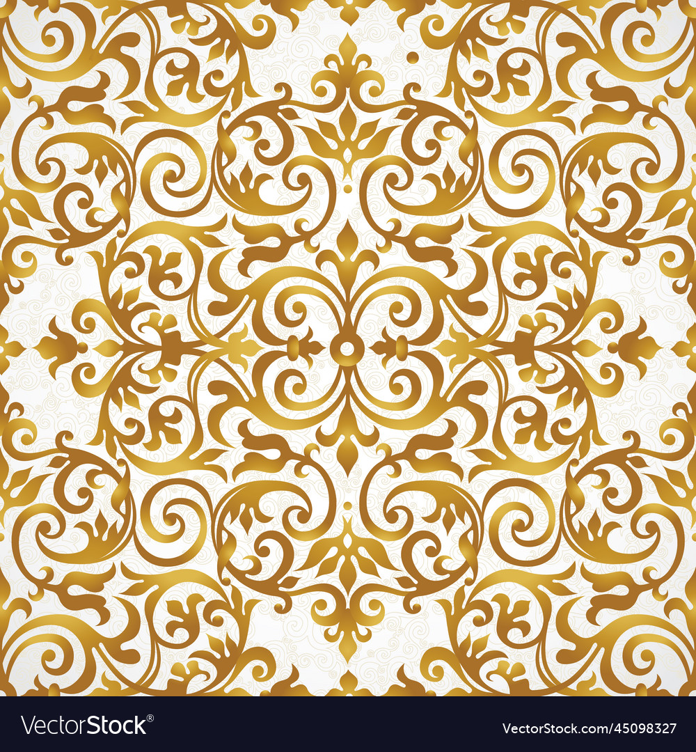 Seamless pattern in victorian style vector image Seamless pattern in victorian style
