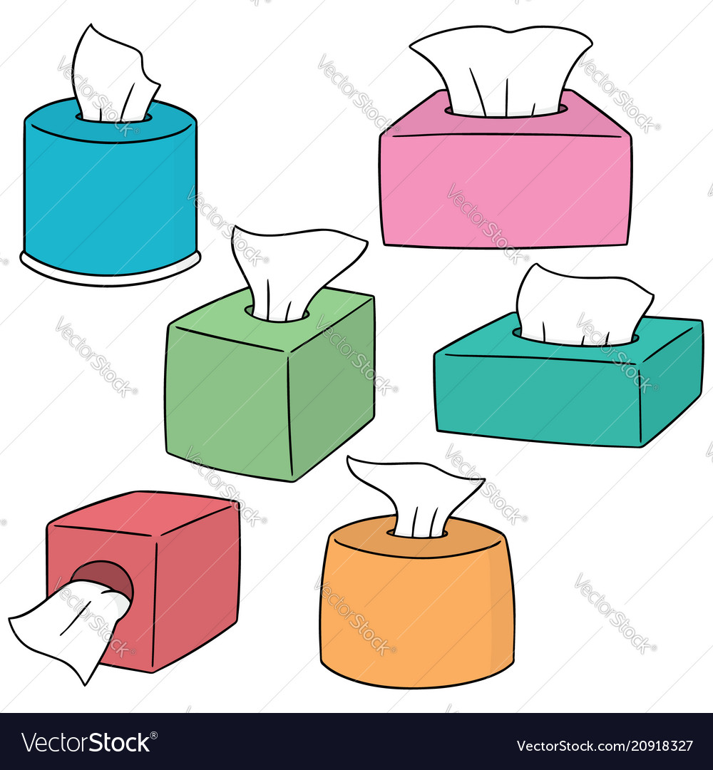 Set of tissue paper Royalty Free Vector Image - VectorStock