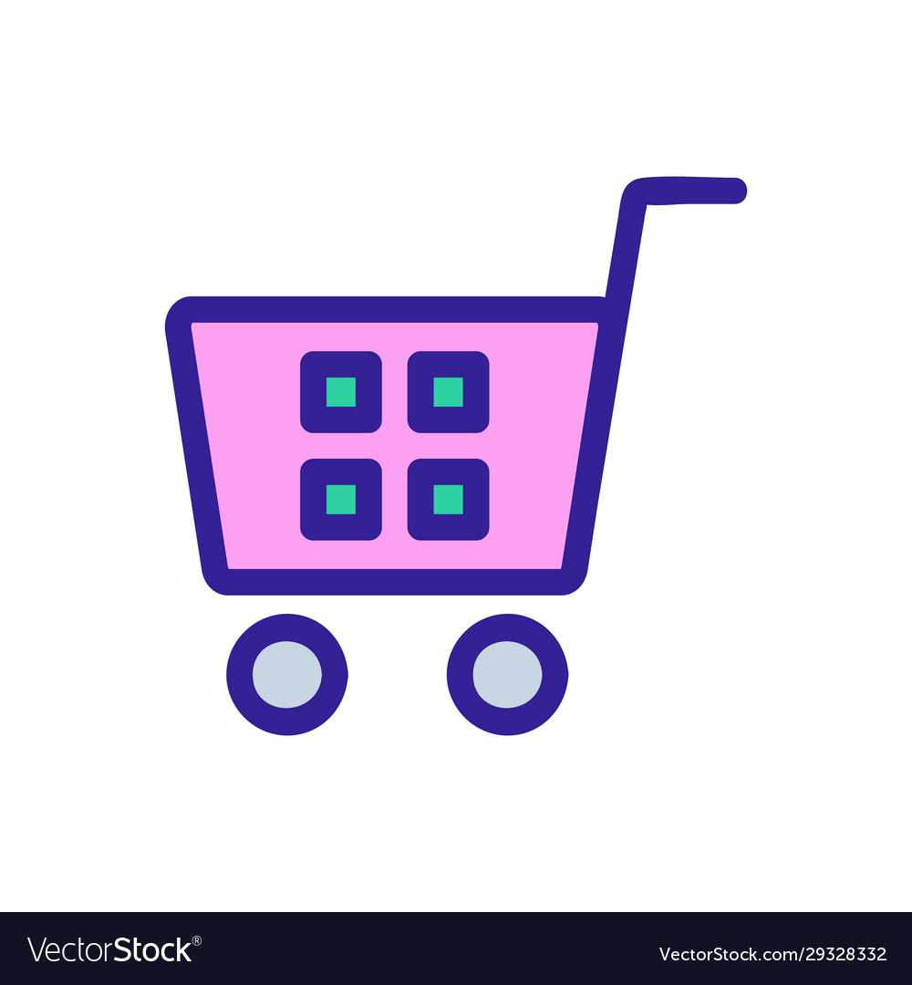 Bar code is an icon isolated contour vector image Bar code is an icon isolated contour