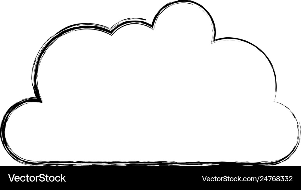 Cloud sky isolated icon Royalty Free Vector Image