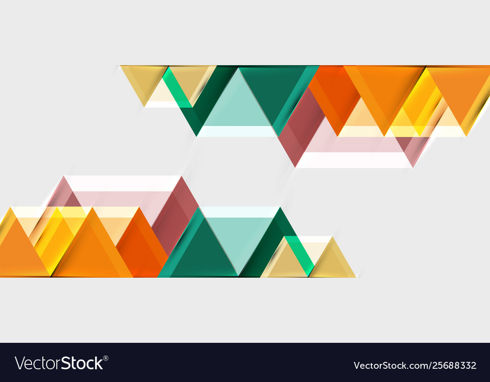 Geometric triangle and hexagon abstract background Vector Image Geometric triangle and hexagon abstract background