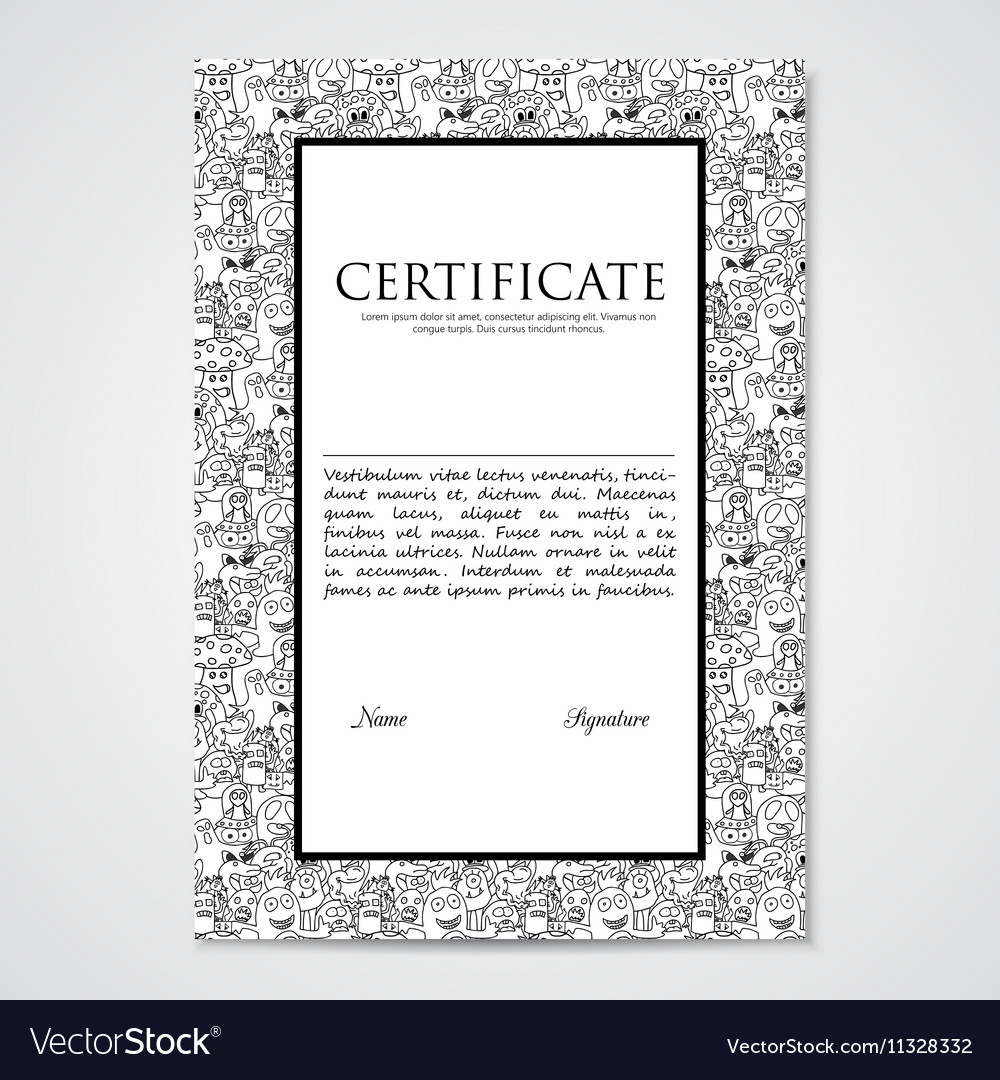 Graphic design template document with abstract