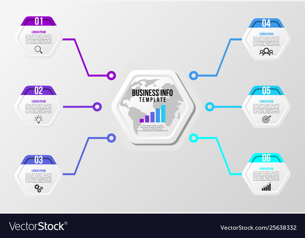 Infographic design template with options steps