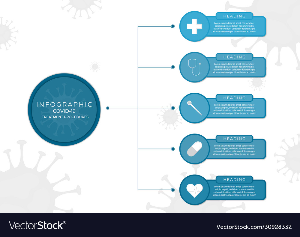 Infographic modern medical diagram circle shape vector image Infographic modern medical diagram circle shape