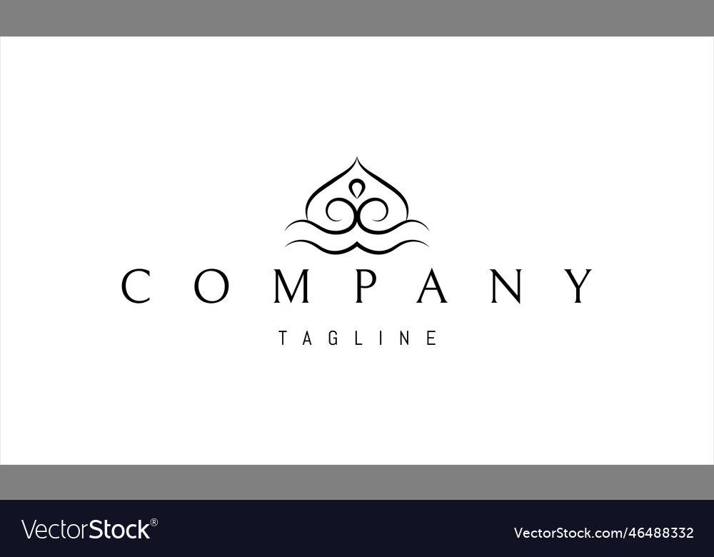 Logo with an abstract image of a drop