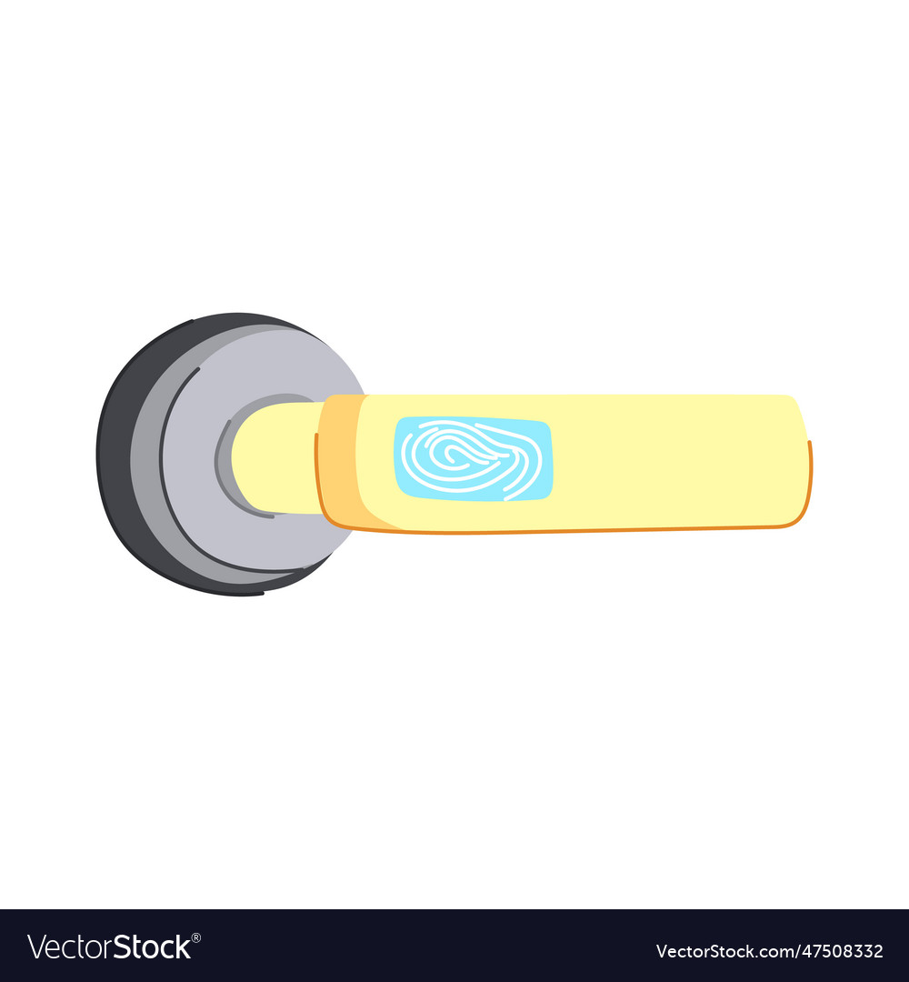 Metal door handle cartoon