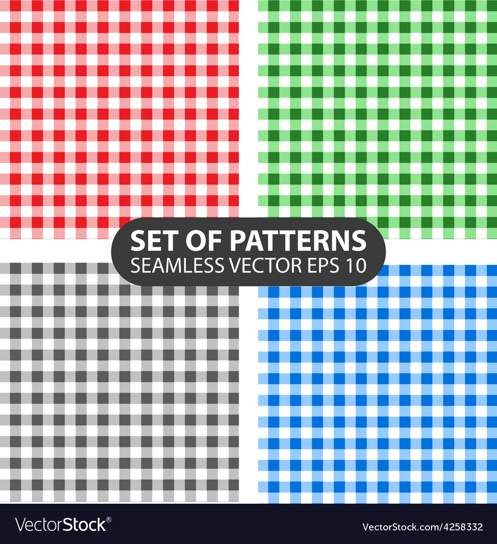 Set of 4 abstract seamless patterns