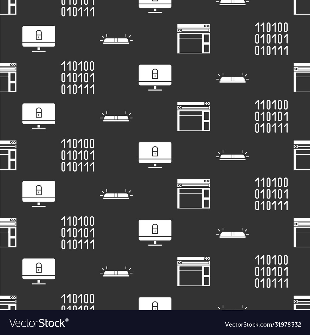 Website-Vorlagen binären Code-Verschluss vector image Website-Vorlagen binären Code-Verschluss