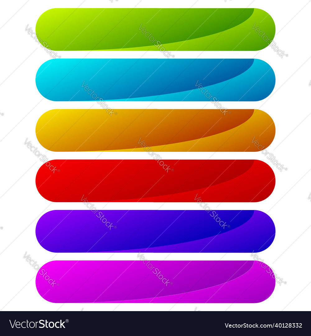 Web button banner plaque bar design element