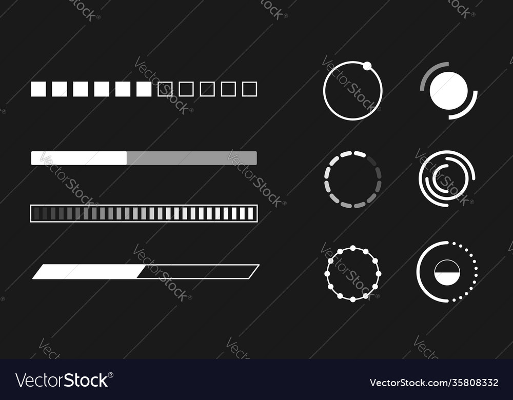 Web progress loader interface load pc upload sign